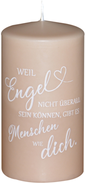 PURE-Kerze 130/70 mm, "Spruch"